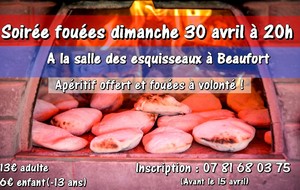 Soirée fouées dimanche 30 Avril 