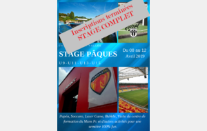 Stage Pâques 2019