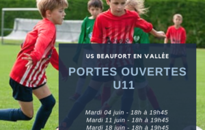 Portes ouvertes U11 - JUIN 