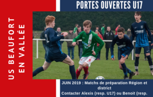 Portes ouvertes U17 - JUIN