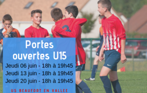 Portes ouvertes U15 - JUIN 