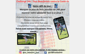 Challenge 24h : Tous Beaufortais contre la covid-19