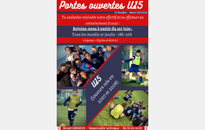 Portes ouvertes U15 