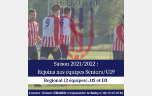 Rejoins nos équipes séniors/U19