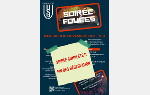 Soirée Fouées - Mercredi 10 novembre 2021