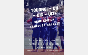 TOURNOI U11 U13 U13F US BEAUFORT : SAMEDI 28 MAI 2022