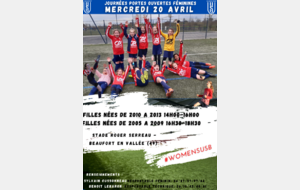 MATCH EDF FEMININES/ PORTES OUVERTES🔴🔵