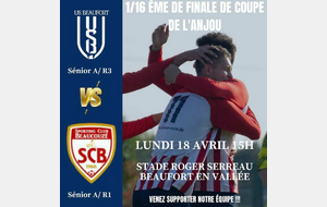 [ 16 e de finale de Coupe de l'Anjou] 🔵🔴