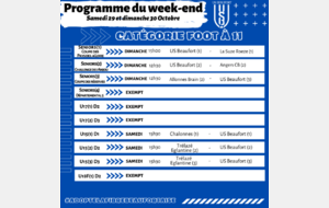 PROGRAMME : 29/30 octobre