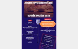 J-6 avant notre traditionnelle soirée Fouées !! 