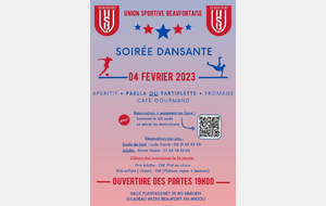 Soirée dansante le samedi 04  février 2023 