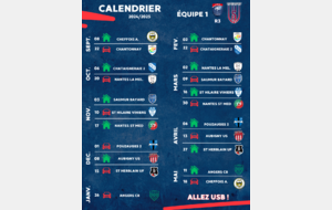 CALENDRIER SENIORS 2024/2025