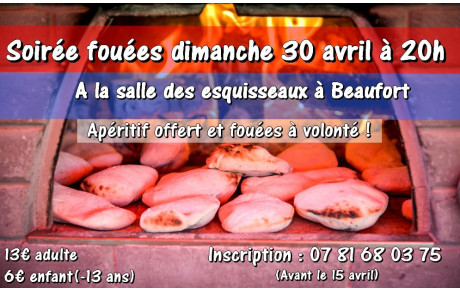 Soirée fouées dimanche 30 Avril 