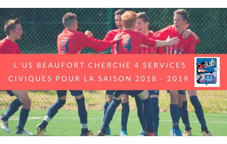Le club recherche 4 services civiques !