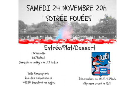 Soirée fouées 2018 : C'est parti !!