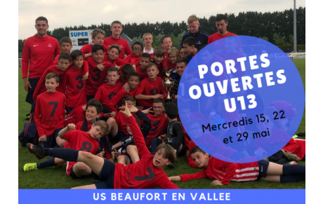 Rejoignez nos U13 : Portes ouvertes 2019