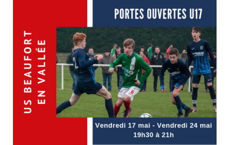 Rejoignez le groupe U17 saison 2019-2020