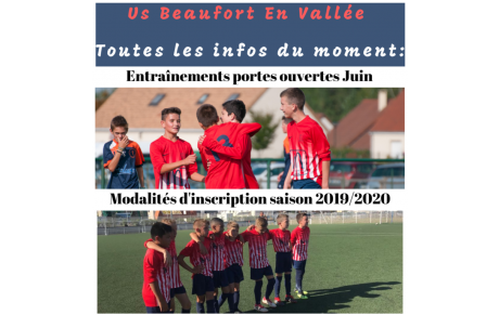 Toutes les infos nécéssaires pour cette fin de saison