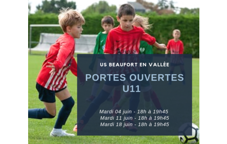 Portes ouvertes U11 - JUIN 