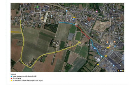 ATTENTION : MODIFICATION ACCES STADE DU 20 AU 25 NOVEMBRE