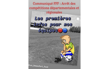 SUIVEZ LES INFOS CLUBS EN LIEN AVEC LA SITUATION SANITAIRE