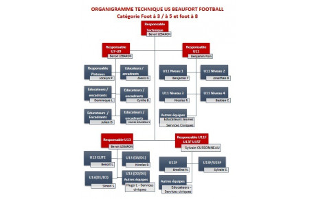 Organigramme Foot à 8 - foot à3/à5