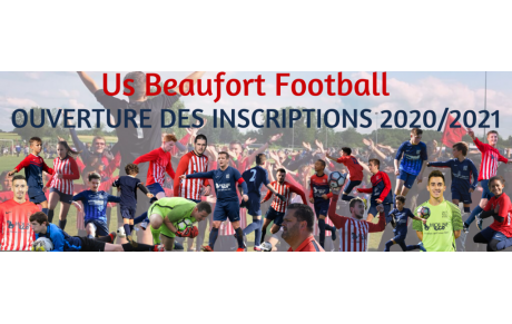 OUVERTURE DES INSCRIPTIONS 2020/2021
