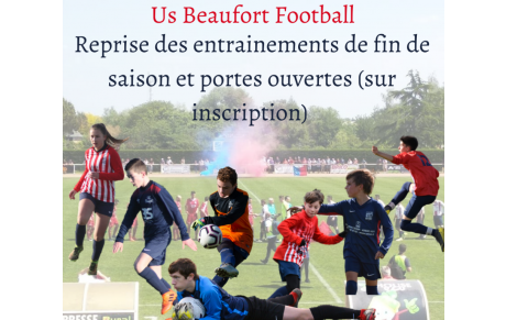 Reprise des entraînements de fin de saison