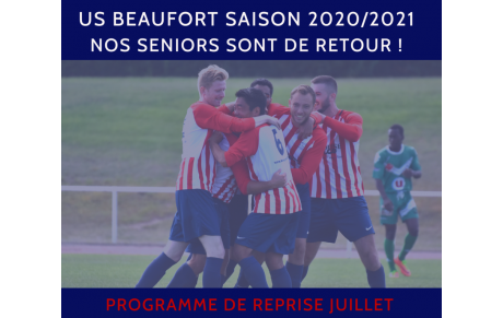 Nos seniors bientôt de retour 