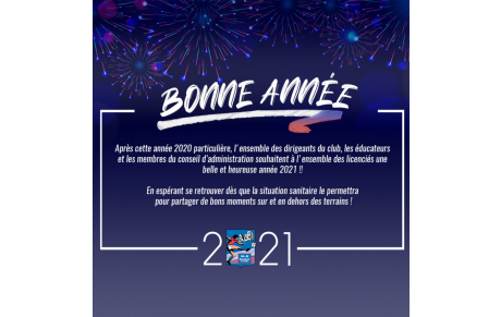 Bonne année 2021