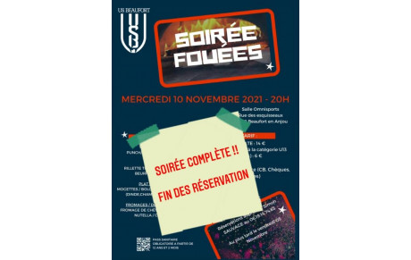 Soirée Fouées - Mercredi 10 novembre 2021