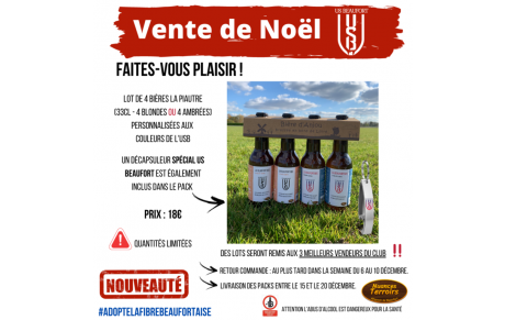  Rappel : Vente de Noël 